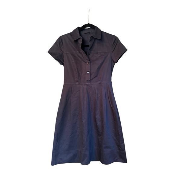 Banana Republic Classic Black Shirt Dress Size 4 - Picture 1 of 8